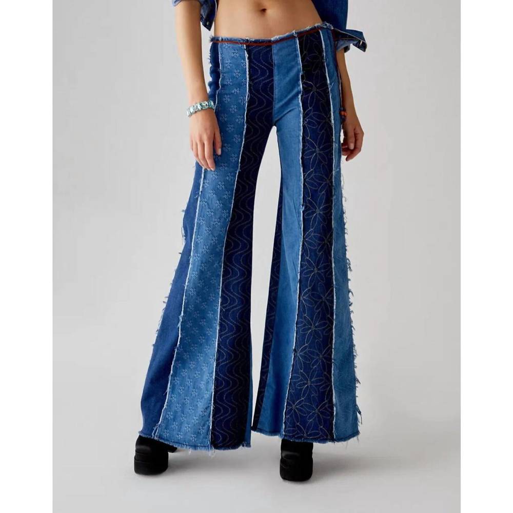 NEW SHAFT JEANS milly mad in patchwork